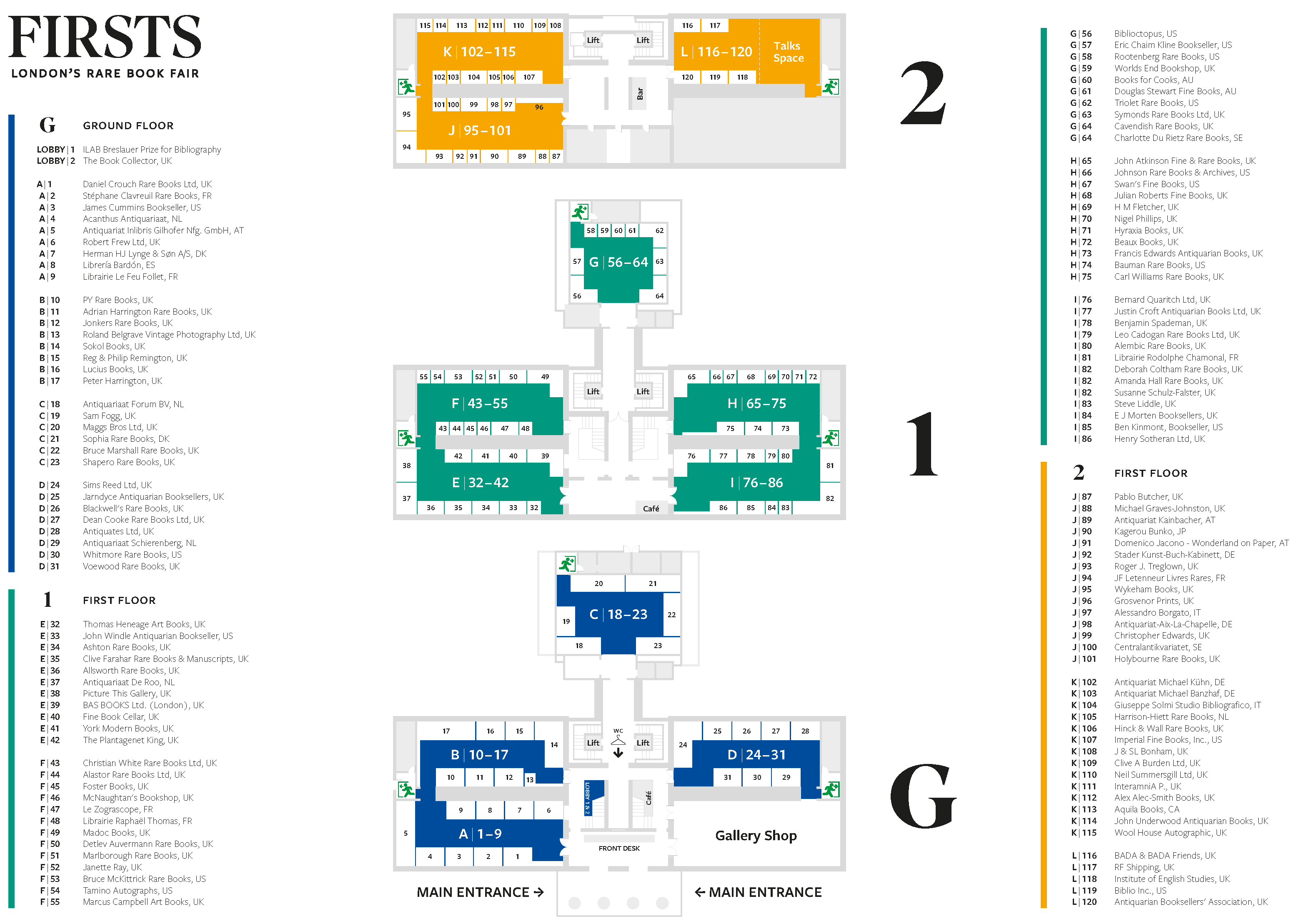 Floorplan Firsts London's Rare Book Fair