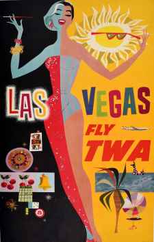 Trans World Airlines Midcentury Travel Poster