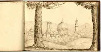 A curious mix of landscape drawings taken from the spot&hellip;