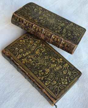 1743 Bible set with elaborate foliate gilt binding and Dutch&hellip;