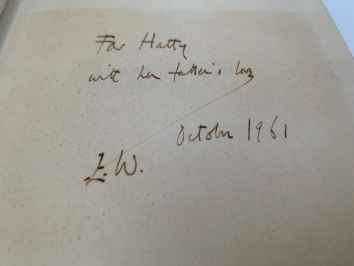 Unconditional Surrender, inscribed by Waugh to his Daughter