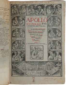 Opera [De Graeco in Latinum Traducta & Noviter impressa]. APOLLONIUS&hellip;
