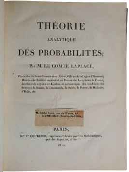 Théorie Analytique des Probabilités. Paris: Courcier, 1812. [With:] Supplément a&hellip;