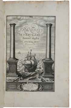 Instauratio magna [Novum Organum]. BACON, Sir Francis. 1620.