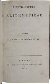 Disquisitiones Arithmeticae. GAUSS, Carl Friedrich. 1801.