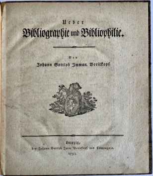 Bibliography & Bibliomania