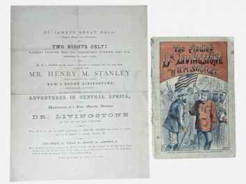 The Finding of Dr Livingstone [with] a related broadside