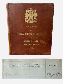 Franking book - an autograph register for the House of&hellip;
