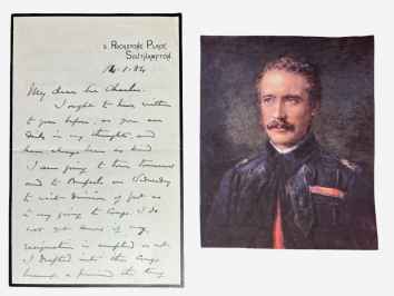 Autograph letter signed by Gordon of Khartoum (Charles G.) dated 1884