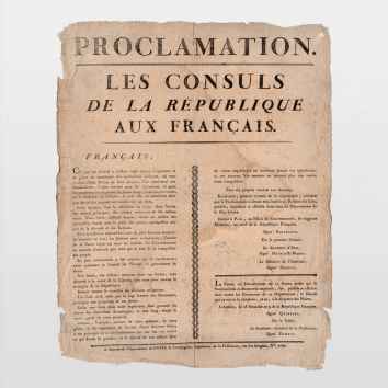 Proclamation. Les Consuls De La Republique Aux Francais.
