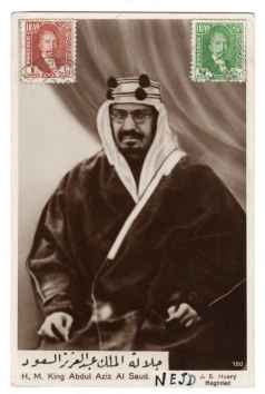 Real photograph post card of King Abdulaziz bin Abdul Rahman&hellip;