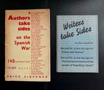 2 Vols. : ‘Authors Take Sides on the Spanish War’…