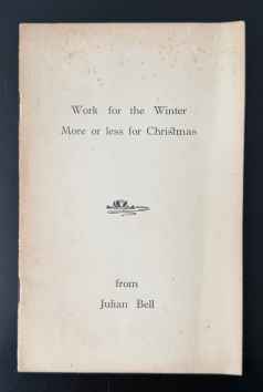Work for the Winter – More or Less for Christmas