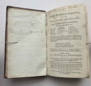 The Cook’s Pocket-Companion, and Compleat Family-Guide
