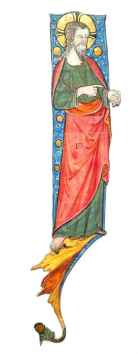 Christ, in a large initial