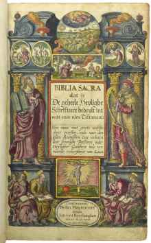 Hand-coloured copy of the famous Moerentorf Bible