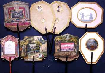 Significant collection of twenty-four movable fans. [France]. [c. 1829-1829]