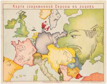 [A Map of Modern Europe in Faces] Karta sovremennoy Evropy&hellip;