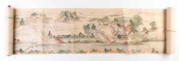 Bungo kuni Wakamiya Hachimangu. Ishibiki yuraizu emaki [A scroll showing&hellip;