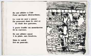 'Les Murs' with verse by Eugène Guillevic and Dubuffet's magnificent…