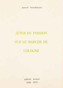 Marcel Broodthaers' allusive piscatorial artist book.