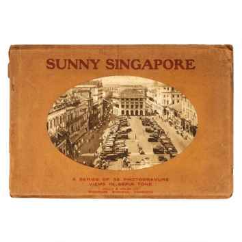 Sunny Singapore. A series of 38 photogravure views in sepia tone