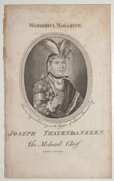 [Joseph Brant] Joseph Thayendaneken. The Mohawk Chief.