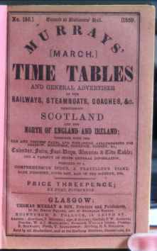 SCOTTISH TIME TABLE.[1859.]
