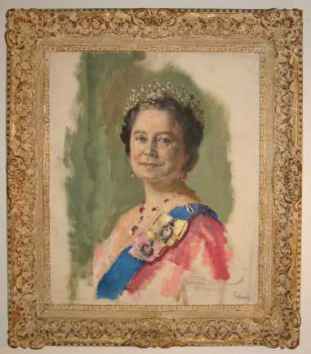 Portrait of Queen Elizabeth, the Queen Mother