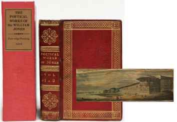 The Poetical Works of Sir William Jones [Fore-edge painting] With…