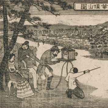 Collection of 48 Japanese copper engravings (dobanga), ca. 1870-1875.