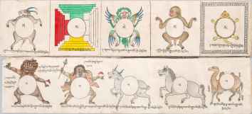 Ritual manual of magical diagrams for warding off death.
