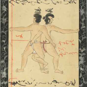 Sumou teai shobu mokuroku-zu maki (An Illustrated Handscroll of Sumo&hellip;