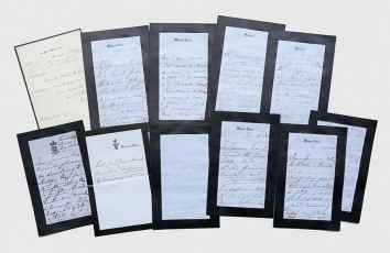 Nine autograph letters and one note, sent to her literary&hellip;