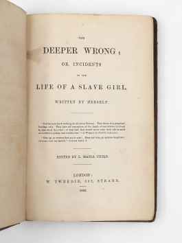 The Deeper Wrong; or, Incidents in the Life of a&hellip;